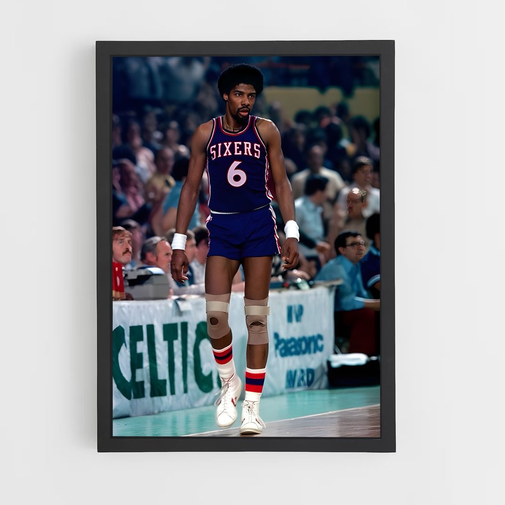 Poster Julius erving ers – affiche Basketball (vue 2)